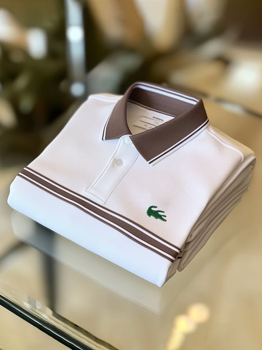 Men's Business Casual Logo Button Short Sleeve