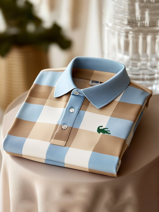 Men's Classic Business Logo Button Short Sleeve
